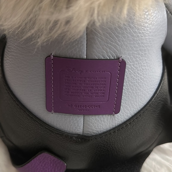 Coach x Disney Villains Ursula Collectible Bear Plush - Picture 5 of 7